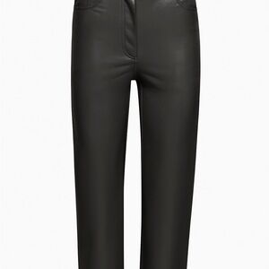 Vegan Leather Cropped Pants